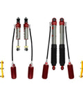 Height Shock Absorber Mount Bushing Suspension Kit For X6 And X9 Chassis Upgrade, shown from front view, with components visible.