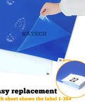 Keep The Floors Spotless With Heavy Duty Tacky Mats 24 By 36 Inches White Adhesive Roll Out Sheets for Easy Replacement and Cleanup.