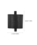 12 Pack Plastic Tape Dispenser Replacement Cores, No Sweat Install, Smooth Tape Application, Durable Spare Parts For Home Office, School And Desk Supplies, 2.1 x 3.2 cm black plastic core