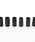 Sick 12 Piece 3/4 Inch Hex Impact Socket Kit, 3 Inches Long Rugged Design With Rust Proof Coating For Heavy Torque Jobs Plus Storage Case, Perfect For Tough Garage Work. Black CR-MO impact sockets