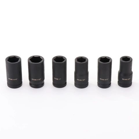 Get Real Heavy Duty 12 Piece Impact Socket Set With Hex Drive That Slaps On Any Ratchet And Breaks Loose Stuck Bolts With Ease While Keeping Your Garage Tidy In A Durable Carry Case For All The Big Job Needs, six Cr-Mo sockets