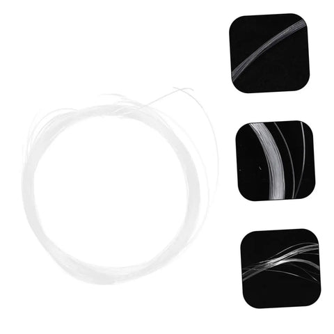 Half Frame Glasses Thread Replacement Kit For Eyeglasses, Eyewear Repair String And Nylon Temple Tips Lanyard shown uncoiled