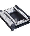 Manual SMT Solder Paste Printing Table with Steel Mesh, adjustable thickness, metal platform for precise paste application shown.