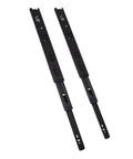 14 Inch Side Mount Drawer Slides With Full Extension, 3 Fold Full Extension, 100 LB Capacity, Black Steel, 1 Pair