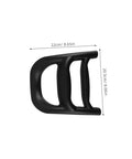 No Fuss Bull Handle Replacement For Shopping Carts And Camping Carts Easy Install Durable Plastic Grip With Smooth Wheel Management For Long Term Performance black plastic handle, 22cm x 20.5cm