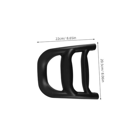 No Fuss Bull Handle Replacement For Shopping Carts And Camping Carts Easy Install Durable Plastic Grip With Smooth Wheel Management For Long Term Performance black plastic handle, 22cm x 20.5cm