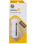 Two Pack Power Strip Covers That Securely Enclose A Full Power Strip, Wall Mountable, in packaging showing expandable feature