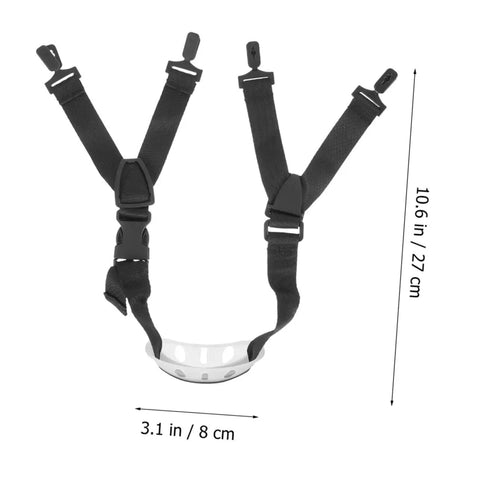 Dead Set Heavy Duty Adjustable Helmet Chin Strap For Hard Hats And Safety Helmets With Rugged Nylon Webbing And Slick Quick Release Buckle That Locks Tight For Construction Crews Daily Grind