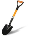 28 Inch Mini Garden Shovel With Fiberglass Handle And D Grip, Lightweight Alloy Steel Head For Kids, Beach Trips, Planting, Light Duty Digging