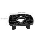 Two Pack Rubber Centering Pads Replacement For Blenders And Food Processors, Non Slip Vibration Dampening Feet For Noise Reduction, Easy To Clean Bottom Pads, Fits Soymilk Machines And Household Blenders; black rubber pad, 13.3cm