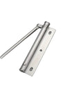 Lightweight Stainless Steel Automatic Door Closer For Residential Interior Doors Whisper Quiet And Smooth Close White Compact Unit