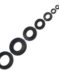 Nylon Flat Washer Set 700 Pcs M2 To M12 Metric White Plastic Gaskets Seal Rings For Electrical Automotive Marine Appliances And DIY Projects With Organized Storage Box Included black nylon washers in sizes from M2 to M12