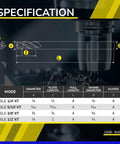 SPEED TIGER 5/16 in micrograin carbide square-end mill, 4-flute, extra-long reach (ISLE5/16 4T)