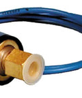 Beefed Up High Pressure Switch 450 To 250 PSI, SPST Open On Pressure Rise, 24 120 240 Volt, with blue wires and brass fitting
