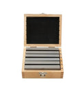 Shop Ready Top Shelf Machinist Parallel Gauge Blocks Six Pair Alloy Steel Setup Pads Rock Solid Precision For Cnc Milling Router And Table Saw Bench Prep in wooden case.
