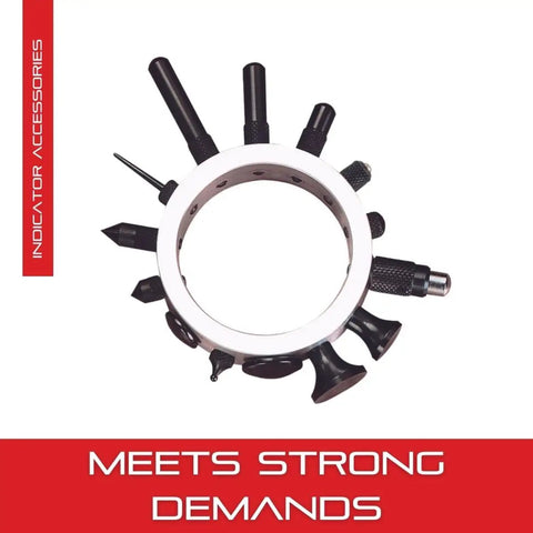 Dial Indicator Accessories And Contact Set For AGD Indicators With 14 Points And 4 To 48 Thread Shock Absorbing Tip Aluminum Ring