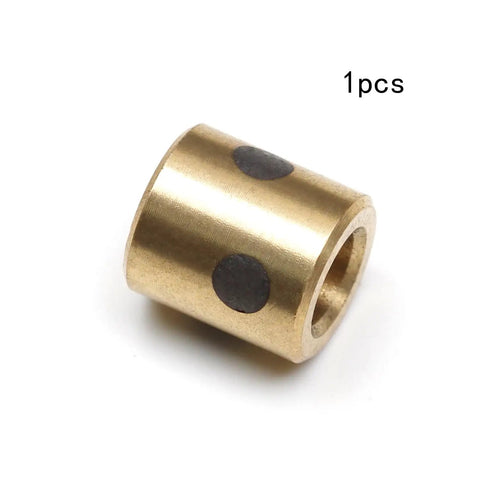 Workhorse Grade Carbon Steel Bronze Sleeve Bearing 3mm Bore 5mm OD 5mm Length Oil Free Bushing with black dots