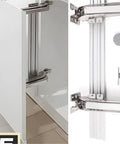 Heavy Duty Cold Rolled Steel Hinge For Wardrobe And Wooden Doors Soft Close Damper installation with a smooth smooth silent operation.