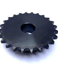 Roller Chain Sprocket B Type 24 Tooth With One Inch Bore Half Inch Pitch And Hardened Teeth In 1045 Steel Rust Resistant Gear