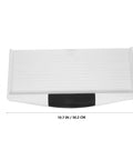 Heavy Duty Sliding Keyboard Tray With Built In Pen Slot And Slick Silver Glide Rails For No Sweat Under Desk Organization and Your Best Ever Office Setup Upgrade top view with dimensions.