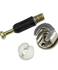 Three In One Furniture Connector Kit With Side Bolts And Nuts, 50 Sets For Right Angle Cabinet Panel Assembly, metal parts visible