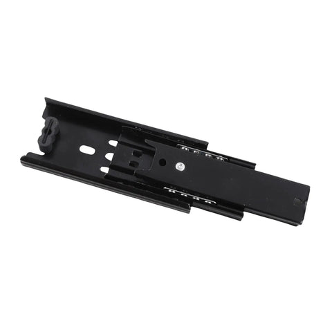 Mini Short Drawer Slides Set Of 2 Durable Zinc Plated Steel Rails shown in black for smooth quiet drawer operation
