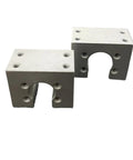End Support Bearing For Miniature Ball Screw Nut Housing Fits SFK0802 SFK1002 SFK0601 C5 FKFF10 CNC Upgrade, front view