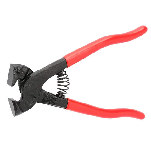 Ergonomic Handheld Glass Nipper And Tile Cutter With Carbon Steel Grip, red handles, ideal for mosaic projects