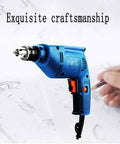 Heavy Duty Lithium Hammer Drill And Driver Set Packing Badass Torque With Smooth Variable Speed And Reversible Action Comes Fully Loaded Including Fast Charger And Durable Storage Bag, blue drill in focus with sketches.