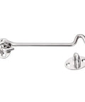 Cabin Hook and Snap Latch for Gate Door Window with Mounting Screws, stainless steel, 6 inch, designed for secure door and window holding.