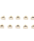 10-pack gold-tone indexable carbide inserts with center-hole for lathe turning tools