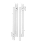 Heavy Duty Ball Bearing Side Mount Drawer Slides With White Finish, Twenty Two Inch Length, Steel Cabinet Hardware