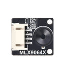 Front view of MLX90640-D110 plug and play thermal imaging camera module with 32x24 IR array and 110 degree field of view for Raspberry Pi.