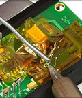 High Temperature Polyimide Tape for PCB and CPU protection during soldering on a circuit board with Kapton style heat shield.