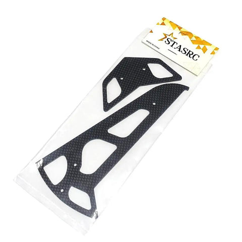 Carbon Fiber Horizontal And Vertical Frame Kit For T Rex 550 600 RC Helicopter Align Trex Upgrade 2mm Thick Black Finish Durable Construction