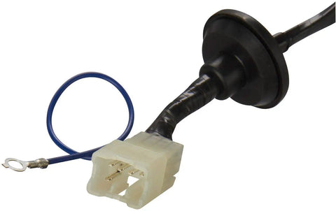 High Performance Electric Fuel Pump For Ford Escort And Mercury Tracer Whips connector with blue wire, ensuring solid electrical connection.