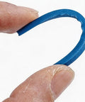 Close-up of blue vane for 100 Pcs TPU Arrow Vane Replacement Fletching For DIY Archery Easy Install Bulk Pack For Archery Practice.