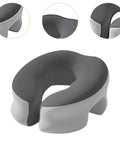 Desk Napping Pillow With Memory Foam Headrest For Office And Travel, Dark Gray And Light Gray ergonomic design