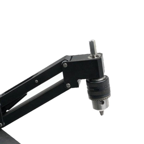 Close-up of Tapping Cantilever Bracket With CNC Aluminum Alloy Robotic Arm 130mm Stroke showing adjustable support rod and detachable clamp
