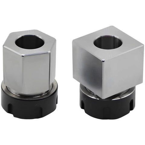 Collet Block Set For CNC Milling And Lathe Workholding, ER32 Square And Hex Blocks With 60 And 90 Degree Indexing