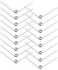 36 Pack 90 Degree V Shaped Torsion Springs, Stainless Steel, 0.5mm Wire Diameter, 5mm Outer Diameter, Mechanical Torsion Springs, 3 Turns