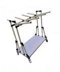 Heavy Duty Mobile Cable Rack For Desk Wire Organization Featuring Adjustable Coil Spacing To Keep Your Desk Slick And Totally Organized Solid Gear Storage Stand on wheels with adjustable rods.