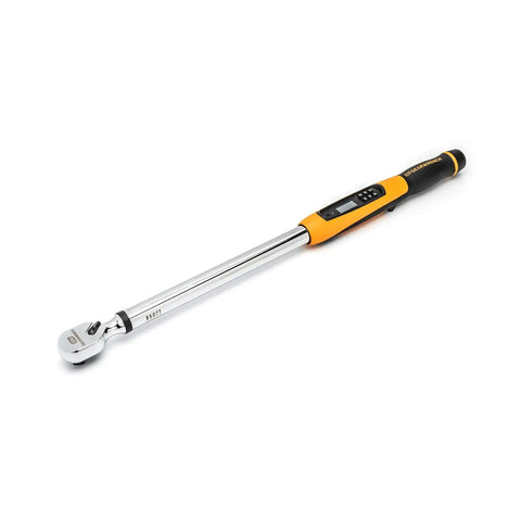 Electronic Torque Wrench With Half Inch Drive 72 Tooth Ratchet 5 Degree Swing Arc Target Torque Alert High Precision CW And CCW Accuracy