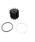 Water Pump Impeller Repair Kit Replacement For Johnson Volvo Penta Yanmar Indmar Jabsco Boats Featuring 12 Blade Neoprene Impeller, gasket, and O-ring