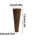 Cone Shaped Seed Starter Pods, 50-Pack, Rapid Rooter Plugs For Indoor Garden, Hydroponic Soilless Growth Media Replacement, dimensions shown