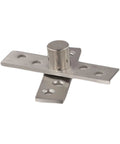2 Pack 360 Degree Stainless Steel Pivot Hinges for Doors and Cabinets Upper and Lower Swivel Ball Bearing Hardware Kit