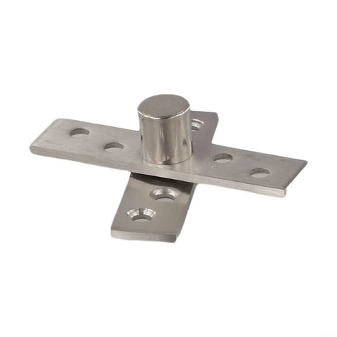 2 Pack 360 Degree Stainless Steel Pivot Hinges for Doors and Cabinets Upper and Lower Swivel Ball Bearing Hardware Kit