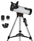 Beginner Friendly Computerized Newtonian Telescope With GoTo Mount 114mm Reflector Full Height Tripod Two Eyepieces
