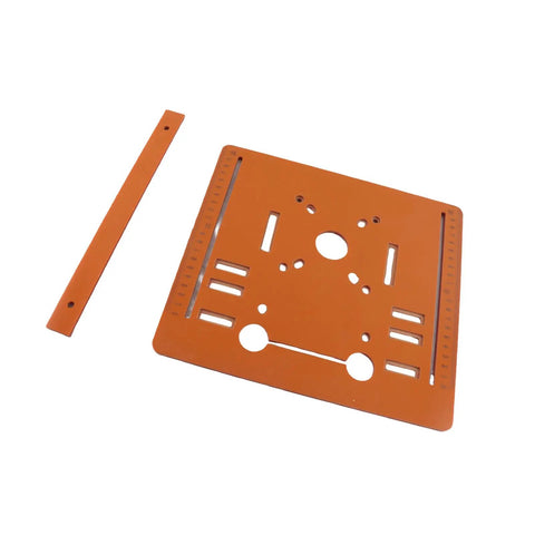 Heavy Duty Circular Saw Base Plate For Router Table With Killer Stability, 280x250mm phenolic resin with angle guides