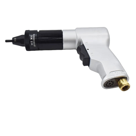 Pro Grade Pneumatic Rivet Nut Tool Kit With M5 And M6 Heads, Mandrels And 360 Degree Connectors for Metal Riveting